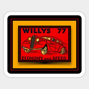 THE SPEEDING CAR Sticker